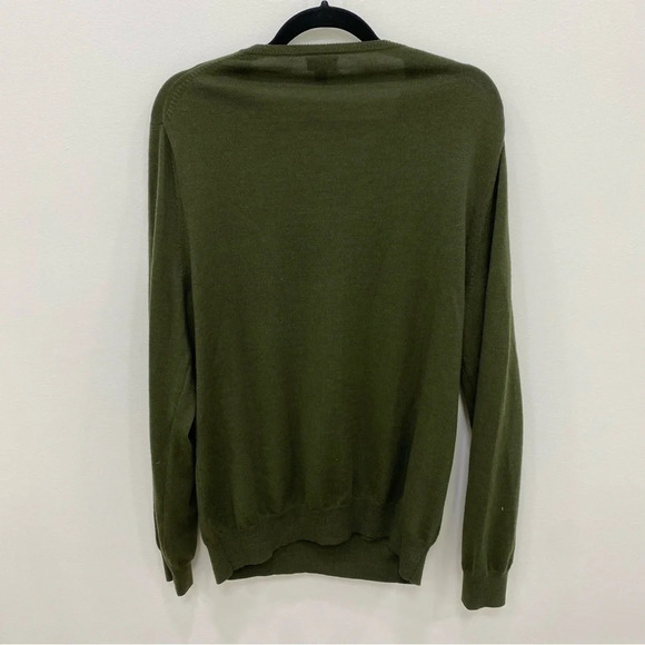 Men’s J. Crew Slim merino wool sweater Green Sz Lg - Picture 2 of 4